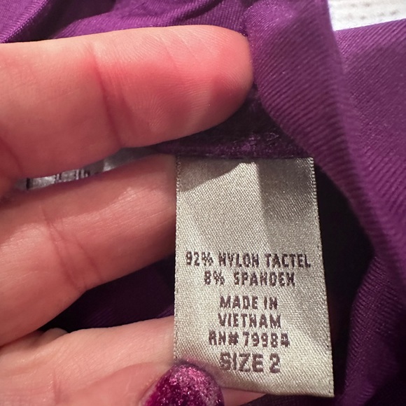 Chicos purple long sleeve top size 2 - Picture 3 of 6